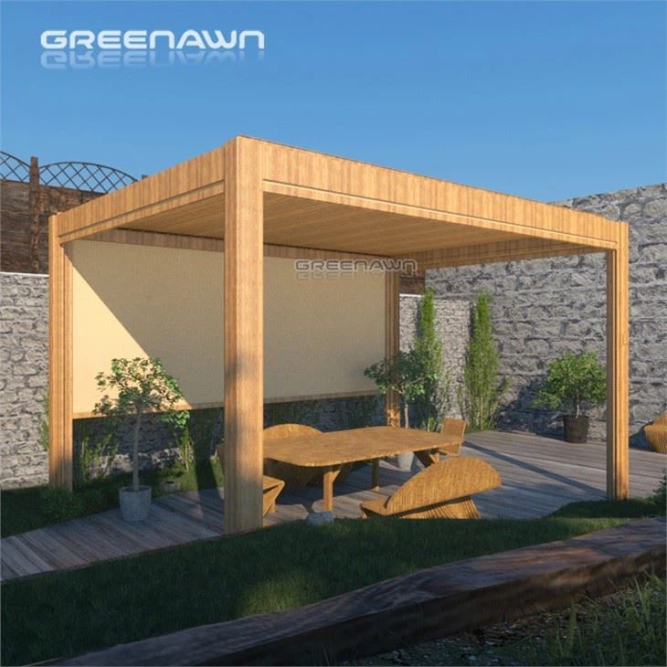 Pérgula Bioclimatique de alumínio de cor personalizada